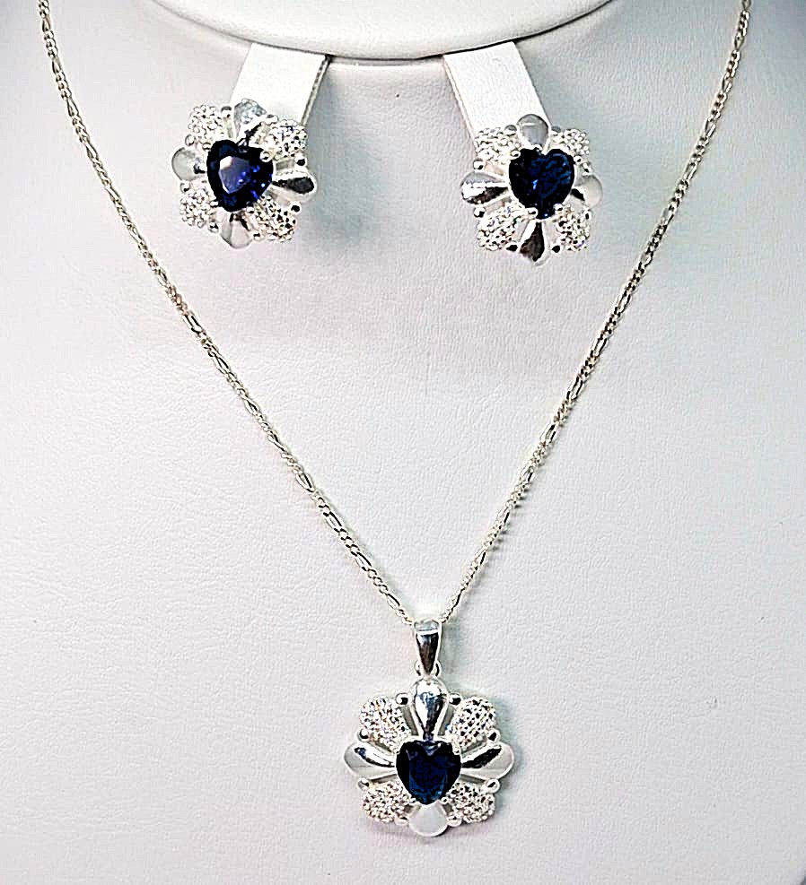 J0011 Juego Corazon azul - Imagen 1