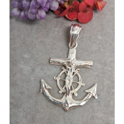 DIJE CRUZ, ANCLA Y TIMON