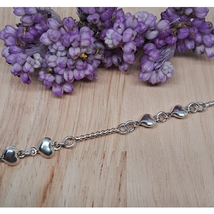 Pulsera doble corazon