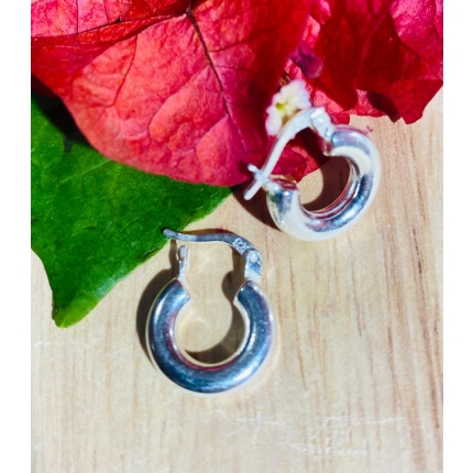 Argollas lisa tipo tubo