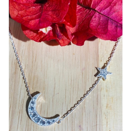 Gargantilla Luna y estrella