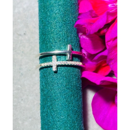 Anillo T7 doble Cruz