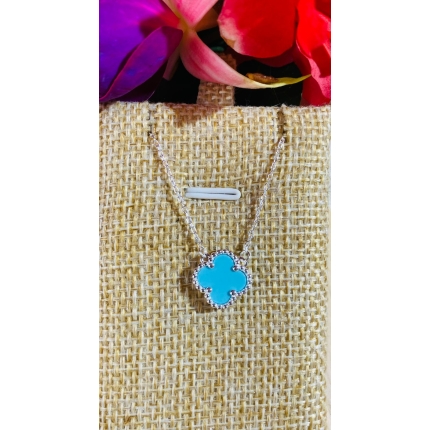 Gargantilla Vancleff celeste doble cara