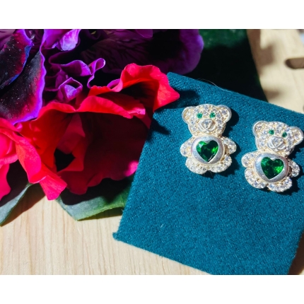 ARETES OSO COLOR VERDE
